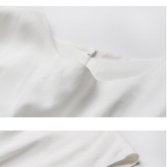 Kiesza Lyte A-Line White Formal Dress - Picture 13 of 16